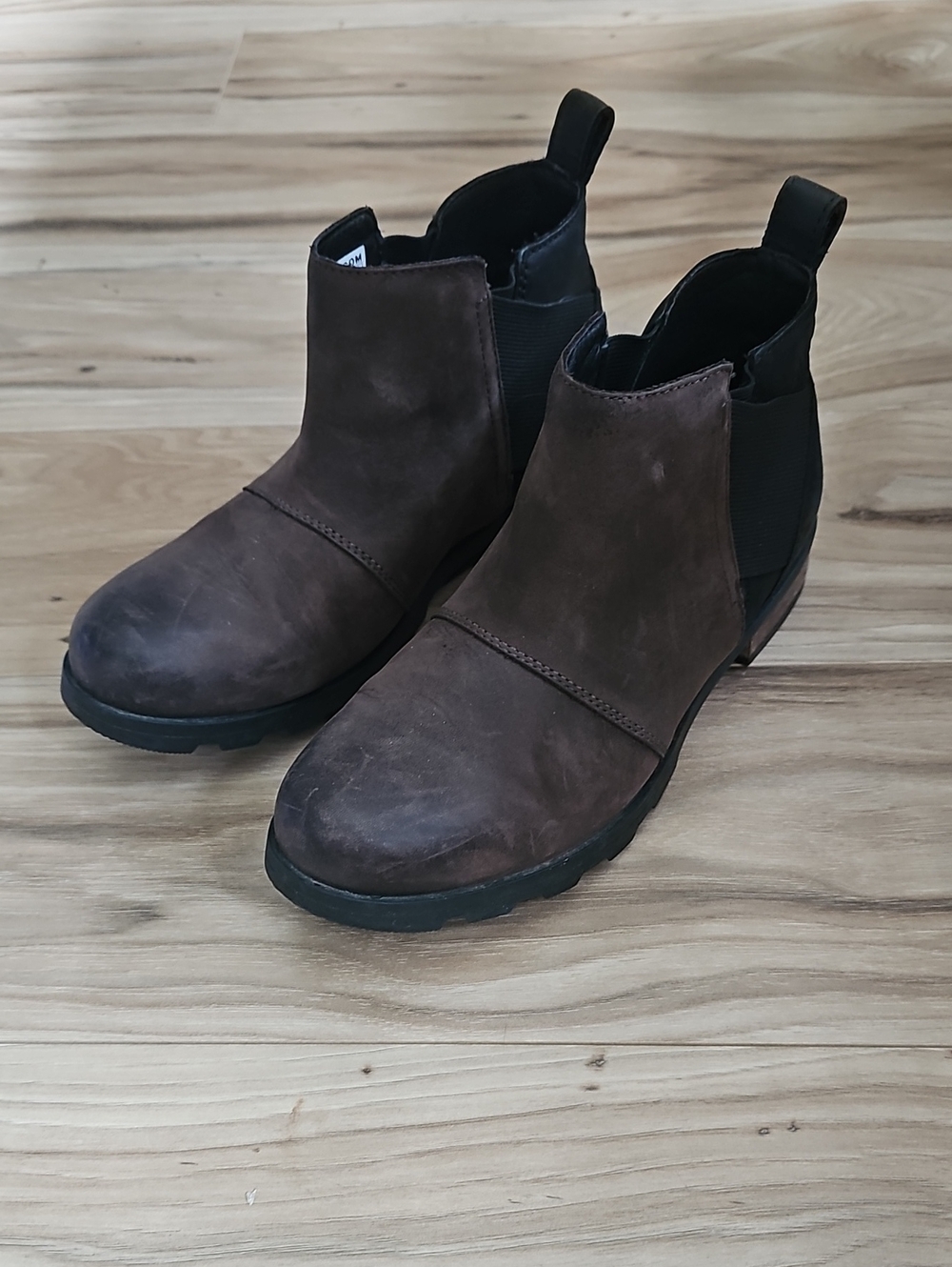 Sorel Waterproof Emelie Chelsea Womes Brown & Black Ankle Boot